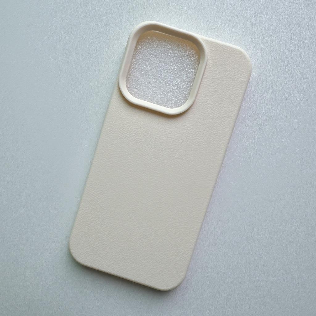 Lychee Pattern Suitable for IPhone15 Protective Case TPU Leather Pattern Soft Shell 14 Anti-fall Apple 16promax Mobile Phone Case