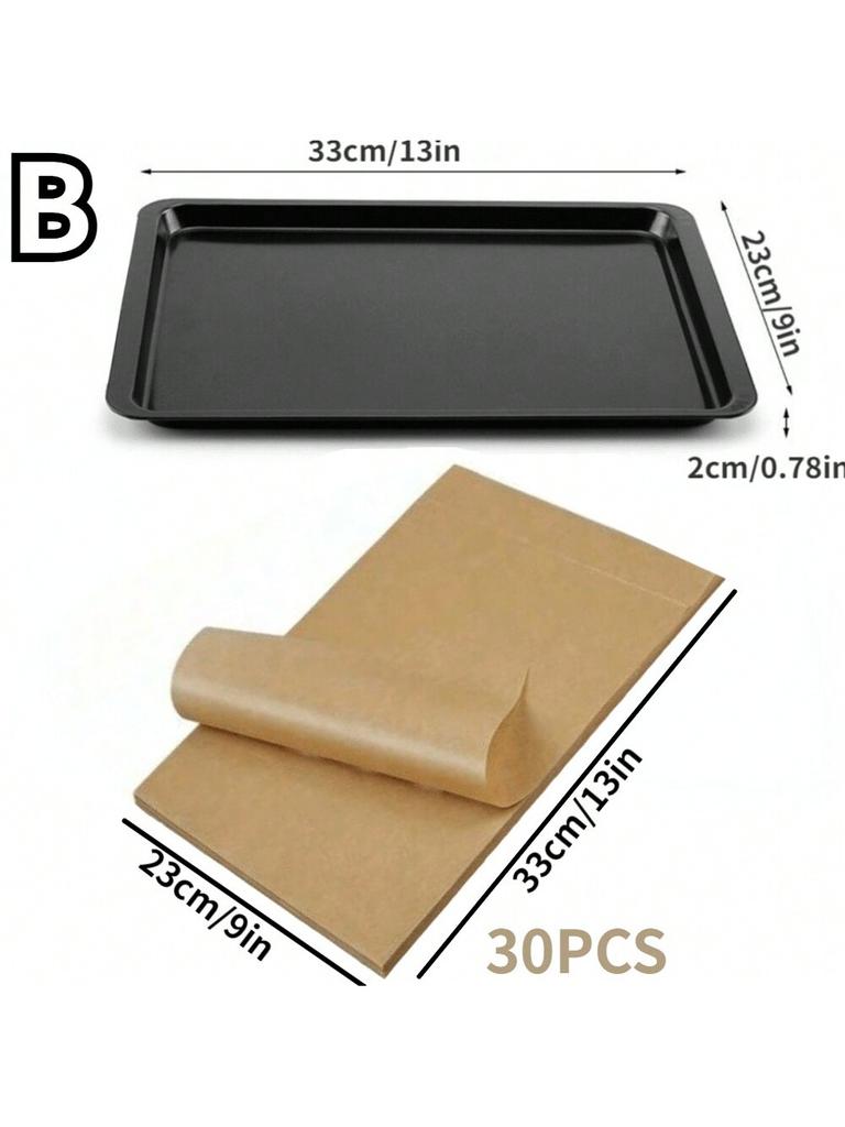 Rectangle Baking Pan Cookie Biscuit Pastry Stainless Steel Baking Oven Tray with Non-Stick Coating for Home and Professional Use