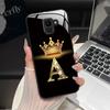 For Samsung Galaxy J6 2018 Case Fashion Letter Hard Tempered Glass Back Cover For Samsung J6 Plus J8 2018 Shockproof Phone Shell