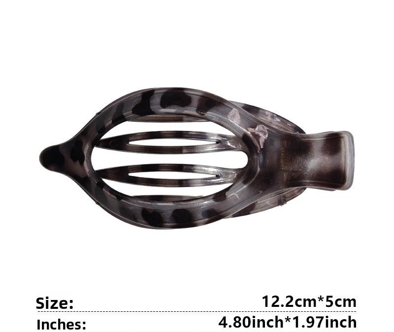 2pcs/3pcs New Large Hair Claw Clip Simple Bun Maker Duckbill Hair Clip for Ponytail Updo Leaf Shape Grab Hairclips for Women