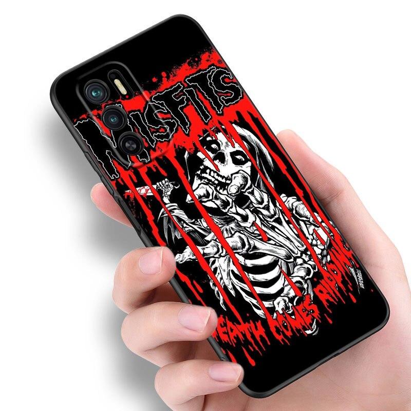 The Misfits Glenn Danzig Phone Case For Xiaomi Redmi Note 7 8 8T 9 9S 10 10S 10T 11 11S 4G 11E 11T Pro 5G Soft TPU Black Cover