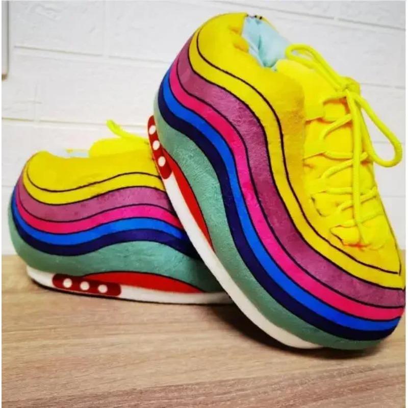 Winter Cotton Plush Shoes Women Warm Cute Indoor Home Slides Unisex One Size Sneakers Man Fashion Soft Floor Slippers  36-45