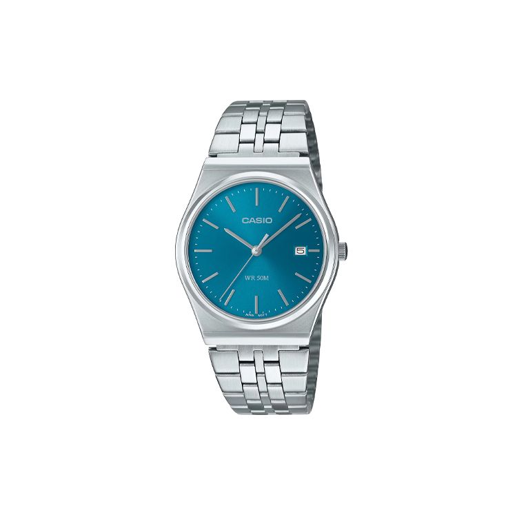 

Casio Standard Series 50M Water Resistant Quartz Movement Stainless Steel Strap Watch Women watches Blue MTP-B145D-2A2 Regular Watch Box,Blue Dial