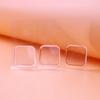 Pack of 6 Self Adhesive Wall Protectors Clear Square Pads Easy to Install Silicone Guards Absorb Shocks & Protect Wall