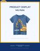 2024 Summer Kids Excavator T-shirt for Boys - Short Sleeve Children's Clothing