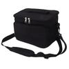 Insulated Lunch Bag Waterproof Large Capacity Portable Cooling Lunch Box Bag for Outdoor Camping Travel Black