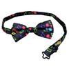 WHITE FANG Bow Tie, Stylish Leopard Print & Polka Dot, Business, Dress, Formal, Men's NC001 (04: Musical Note)