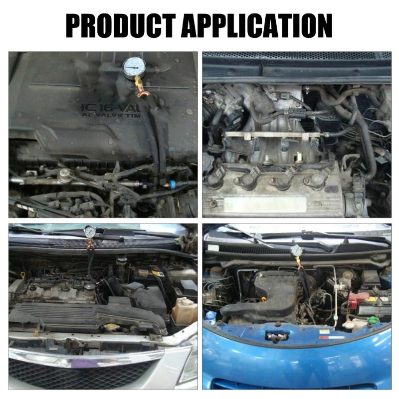 Universal Gas Pressure Gauge for Compatibility with Multiple Vehicle Types Offering Precise Oil Pressure Readings for Au