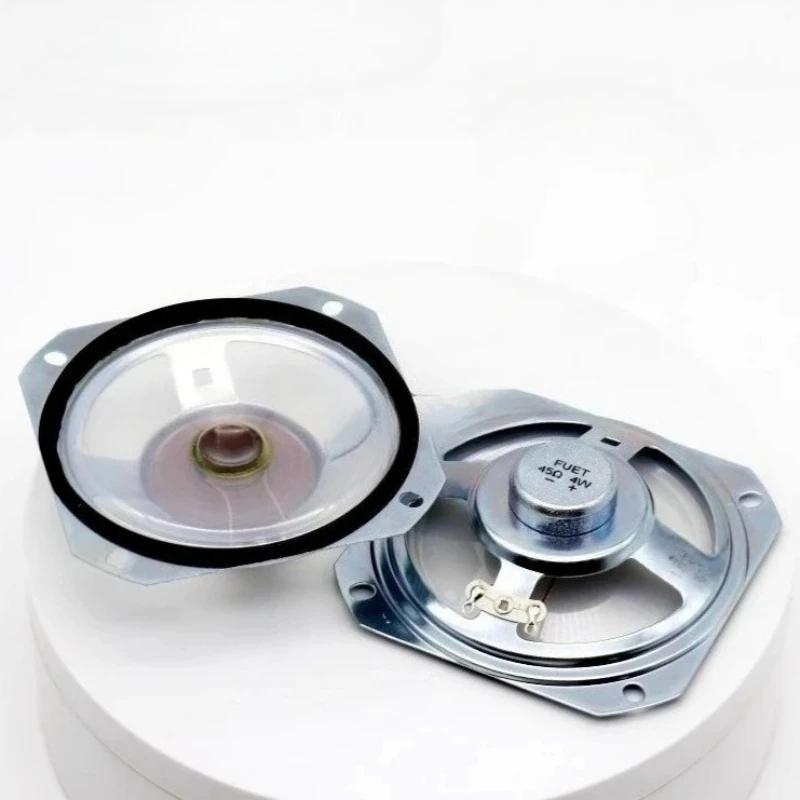 2Pcs 3 Inch 77mm Transparent Waterproof HIFI Speaker, 45 Ohm 4W Outdoor Loudspeaker Alarm Voice Broadcast Speaker