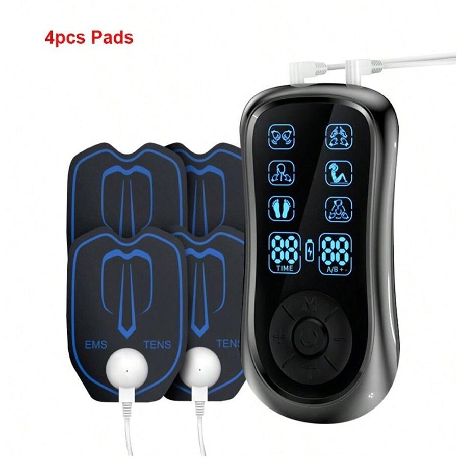 Ems & Tens Pulse Massager, Intelligent Meridian Detoxification, Neck Massager, Mini Electric Therapy Pads, ShoulderNeck Massager