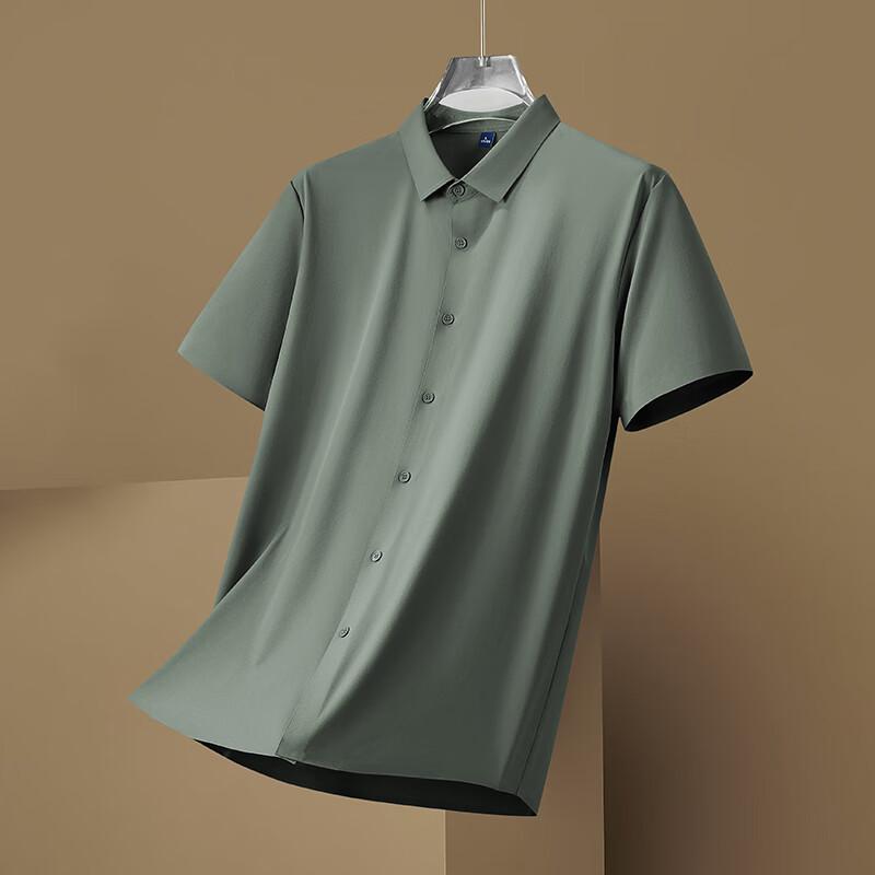 Мужская рубашка Debinze большого размера, с коротким рукавом, в стиле business casual M
