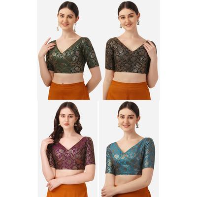 Indian Wedding Party Wear Designer Blouse Beautiful Women's Stitched Choli Dress