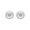 Luxenter Earrings In 925 Sterling Silver and Brilliant Zirconia Rhodium Finish - Olive