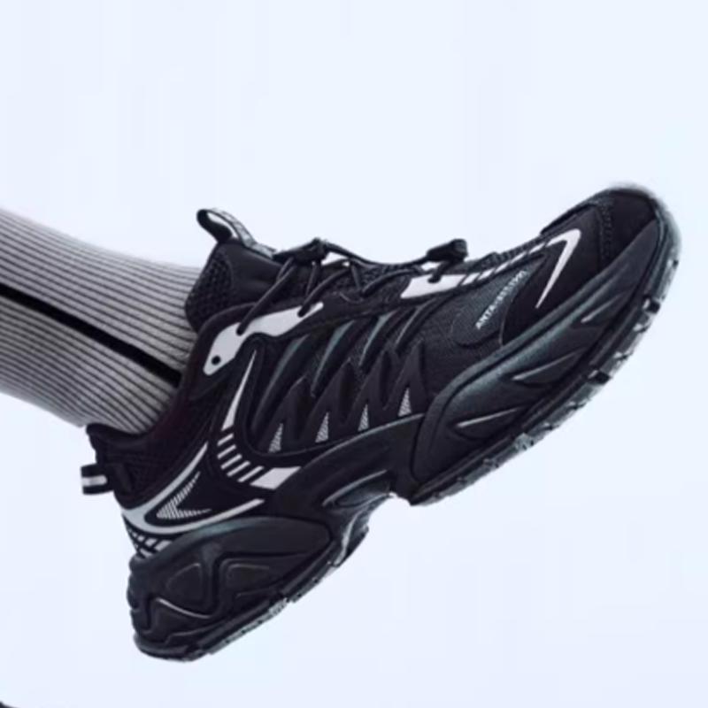 Anta Star Moon 2 TPU Cushioning Slip Resistant Abrasion Resistant Low top Chunky Sneakers Men's Black Sneakers 912438811-2