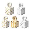 European Gold Stamped Square Candy Box - Wedding Party Favor