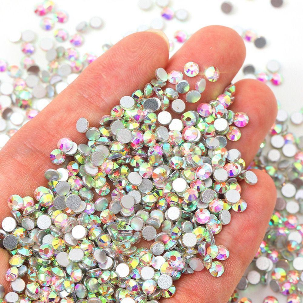 1440Pcs Flat Back Nail Gems Glass Nail Diamonds New Nail Rhinestones DIY Craft