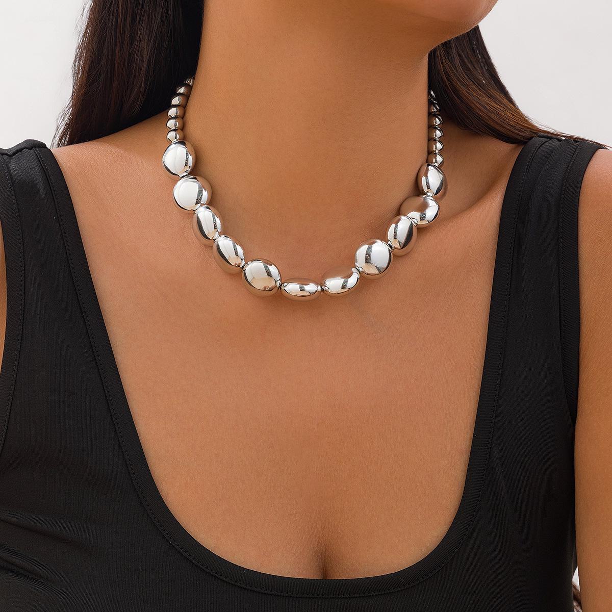 

Комплект из ожерелий на ключицу с геометрическим узором в европейском и американском стиле панк