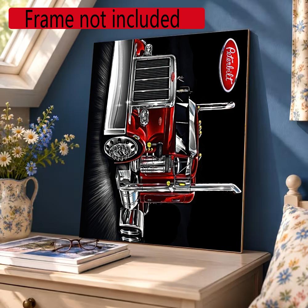 Kenworth 5D Diamond Painting Round Diamond Rhinestones Mosaic Diamond Embroidery Wall Paintings Rhinestones Gift Frameless