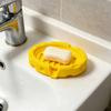 Soap Box, Cheese Shape with Removable Drain Layer, Quick Cleaning Anti-Slip Soap Holder, for Bathroom Countertop