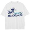 Streetwear Fale Graficzny Czarny T-shirt Bawełniany Unisex Topy Koszulki Lato Krótki Rękaw T-shirt
