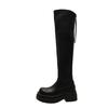 Over-knee boots women's thick-soled heightening women's boots 2025 new winter tall knight boots small boots women's tide