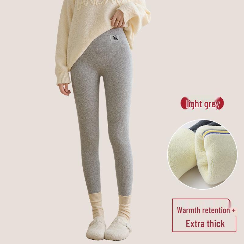 Women's 2025 High Waist Thick Fleece-Lined Cotton Wool Leggings for Winter