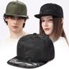 Modische Baseballkappe Flacher Schirm Verstellbar Trucker-Kappe Baumwolle Atmungsaktiv Hip-Hop-Kappe Herren Damen