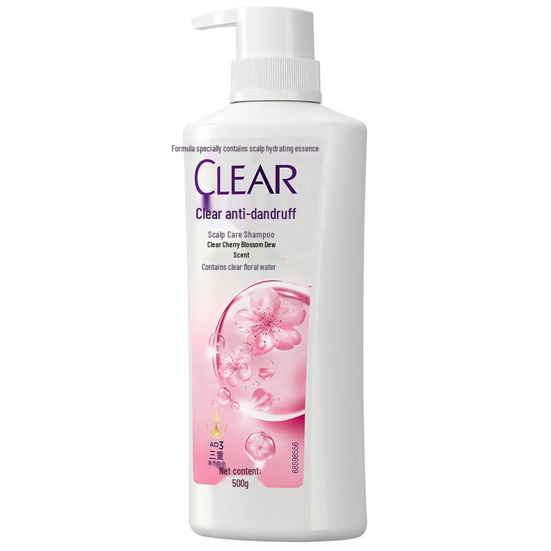 Clear Anti-Dandruff Cherry Blossom Refreshing Shampoo