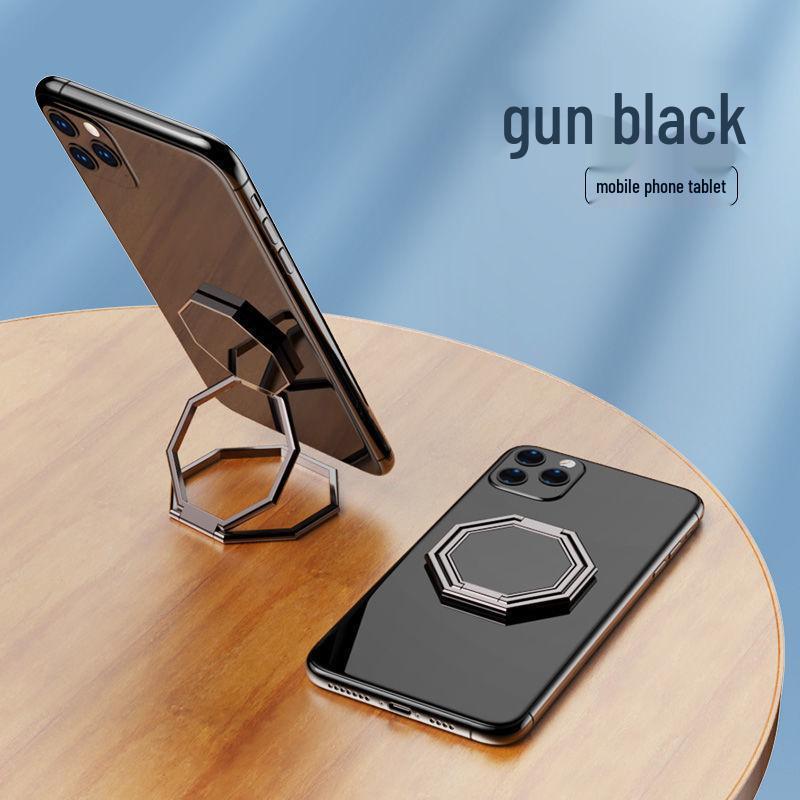 Zinc Alloy Ultra-Thin Invisible Folding Phone Stand & Adhesive Ring Holder