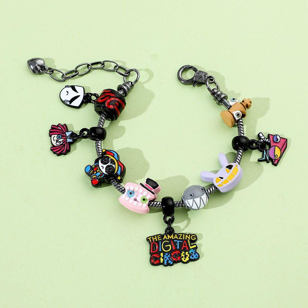 El Increíble Circo Digital Anime Periférico Pulsera Diy Cuentas Muñeco Payaso Dibujos Animados Colgante Accesorios de Moda Regalos para Niños