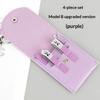 4Pcs German Precision Nail Clipper Kit Sharp Durable Blades with PU Carry Case Ideal for Travel Home Manicure Needs