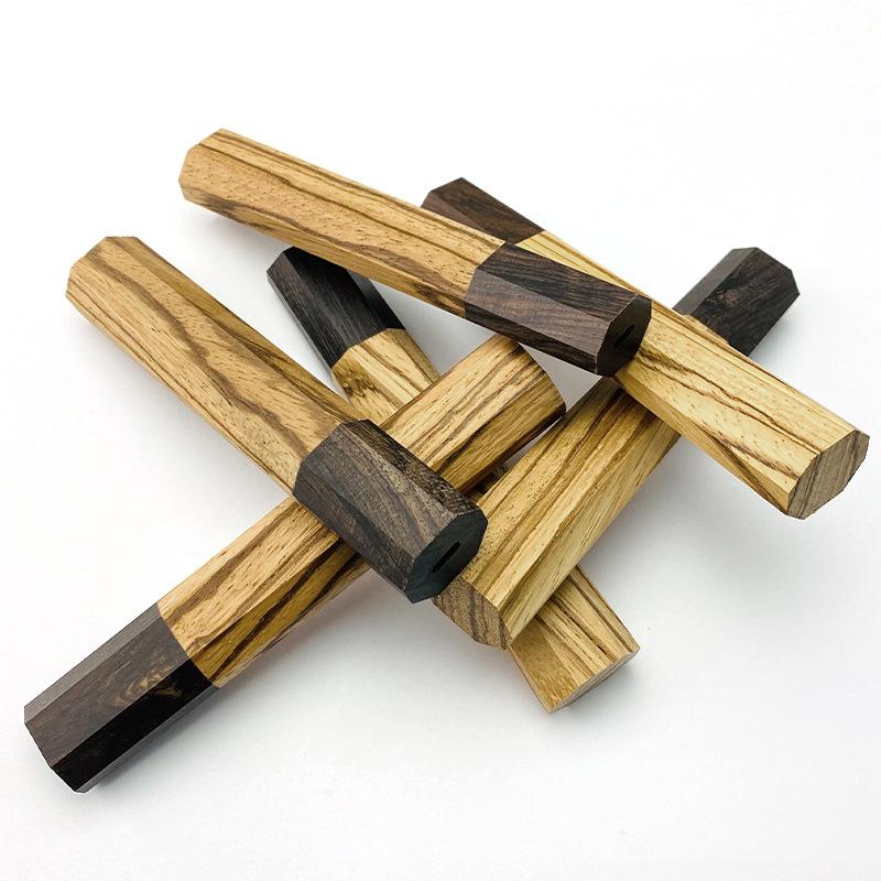 Octagonal Knife Handle Accessories For DIY Japanese Style Chef's Cutter Knife Handle Fish Knife Handle Replacement Handle Making
