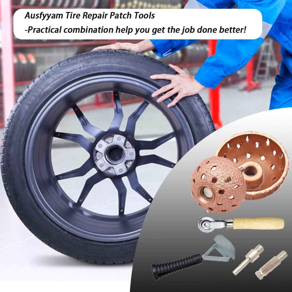 Nástroje na opravu pneumatik 42mm/55mm Karbidový lešticí kotouč s válečkem a řezákem pro leštění pneumatik automobilů