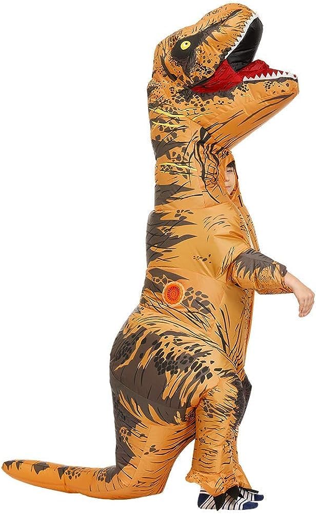 Aufeeky Cadılar Bayramı Dinozor Binici Kigurumi T-Rex için Şişirilebilir Canavar Partiler Çocuklar İçin, Hava Dolu Kostüm, Hafif,