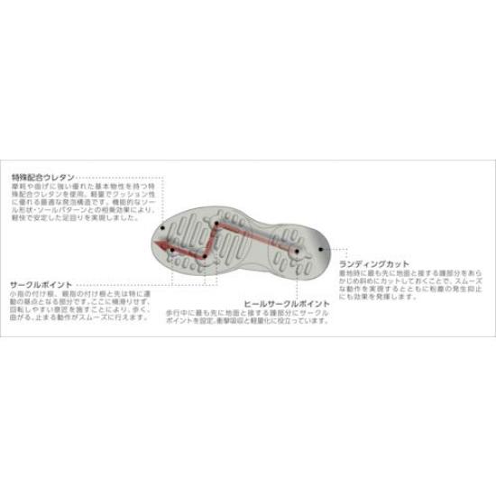 Goldwin Safety Shoes PA9880E Size Anti-Static 24.5cm /1-6470-04