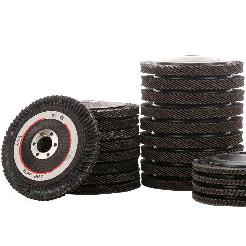 Yi Feng Thickened Stainless Steel Flap Disc, Angle Grinder Polishing Disc for Woodworking, 100 Grit Sandpaper Flap Wheel.