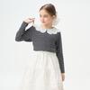 Montagut Girls' Doll Collar Long Sleeve T-Shirt