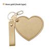 Rotate Small Mirror Love Heart Makeup Mirror Korean Style Colorful Love Keychain  Women