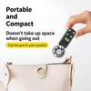 Portable Mini Handheld Pocket Fan With Led Display Usb Rechargeable 100 Speed Adjustable Fan