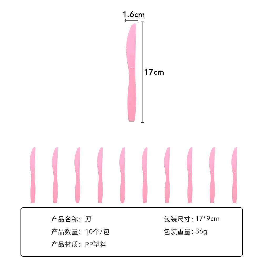 Birth Date Celebration Supplies Collection Minnie Mouse Style Pink Gold Glitter Disposable Utensils Children Birth Date Tableware Decor Favors