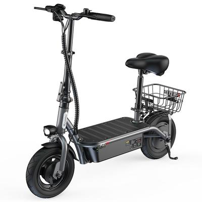 Electric Scooter Adult iScooter 10" 500W Motor 36V 7.8AH Max Range 30Km Load 150Kg Black F2