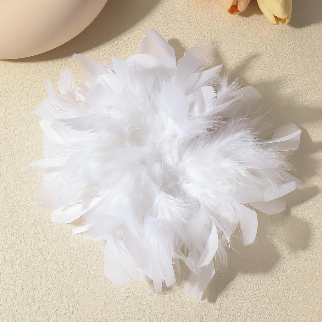 20CM Mode Übertriebene Feder Blume Große Brosche für Frauen Dame Luxus Persönlichkeit Reversnadeln Party Hochzeit Kleidung Schmuck