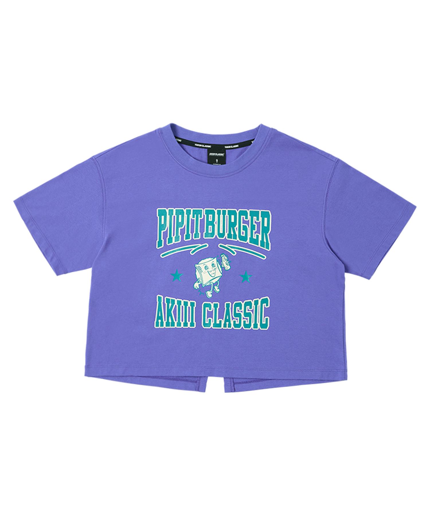 Aki Classic Akiii Classic X Pipit Burger Crop T-Shirt Purple L