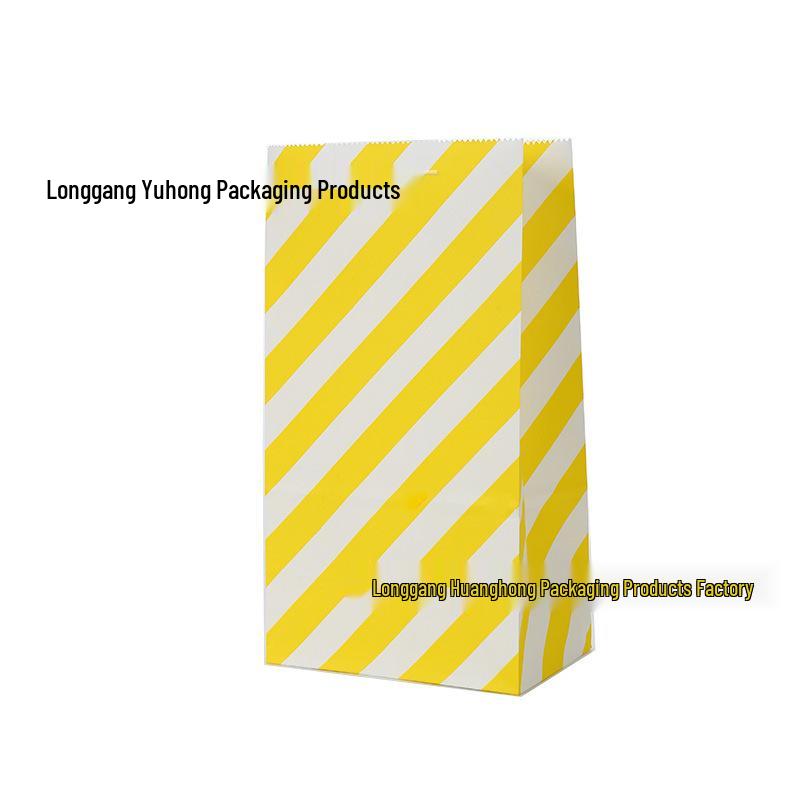 

Colorful Minimalist Kraft Paper Bags for Baking Snacks and Children s Gifts 13x8x24 cm