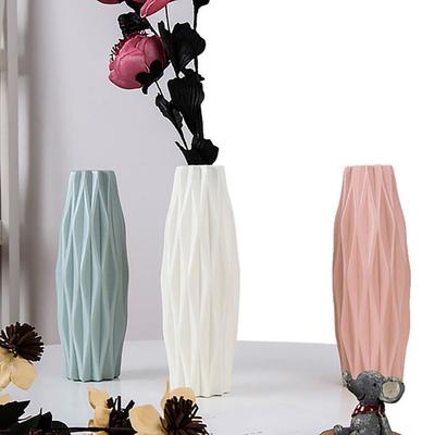 Florero de plástico irrompible para habitación, maceta, estudio, boda, pasillo, decoración del hogar