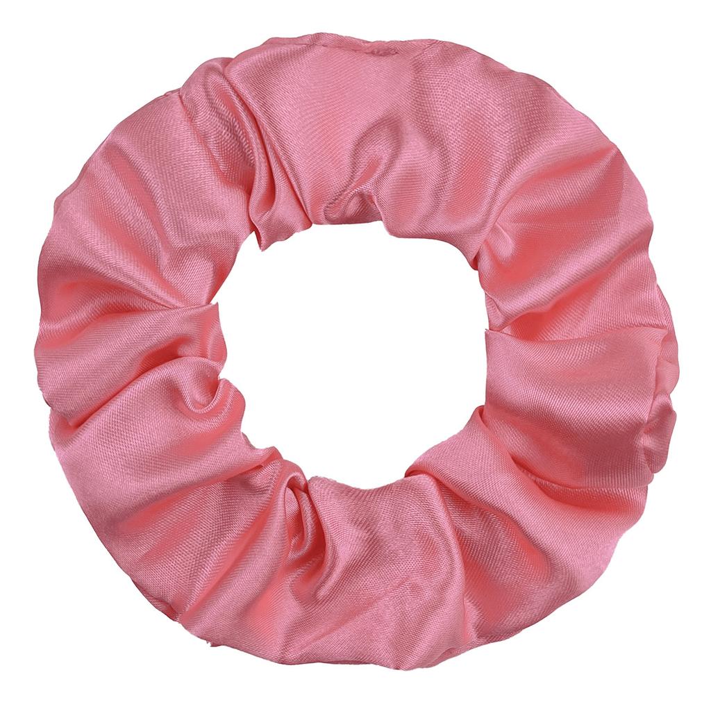 Seidensatin Scrunchies Damen Einfarbig Haargummi Elegant Pferdeschwanzhalter Gummiband Elastisches Haarband Haaraccessoires