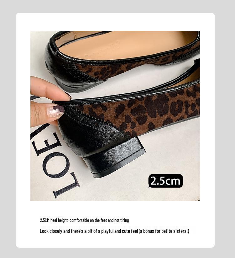 2025 Jarní Mary Janes s plochým podpatkem a mašlí ve stylu kravské kůže - Boty s nízkým podpatkem inspirované Francií