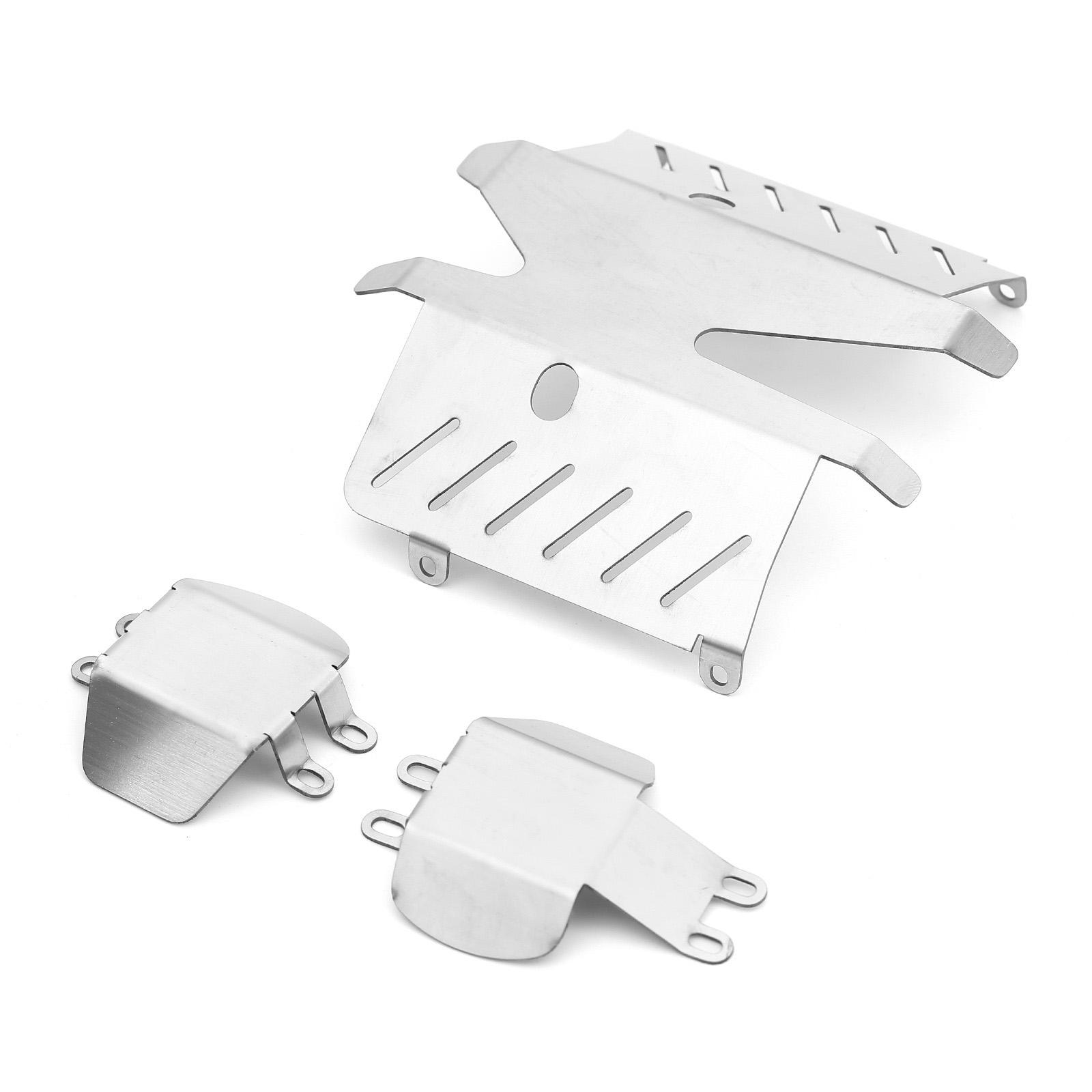 

Remote Control Skid Plate Chassis Plate for CC02 Skid Plate Protective Car Model Stainless Steel Chassis Protective Tool