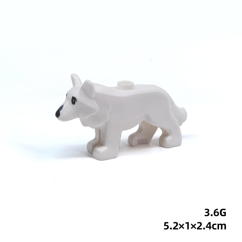 MOC City Series Animal Building Block Figures Goat Wolf Zoo Fram Accessories Block Bricks Children Toys Playsets Gift Present