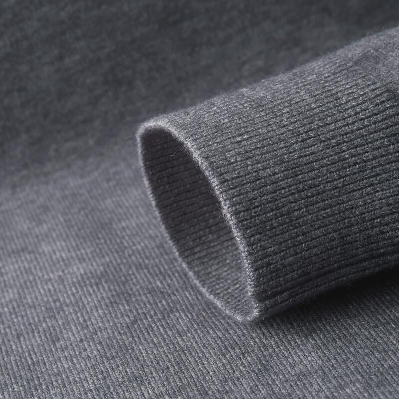 FIRS Men's Faux Two-Piece Shirt Collar Wool Blend Sweater